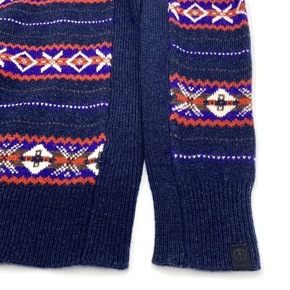 rag & bone Wesley Fair Isle Wool Sweater Size Medium